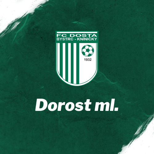 FC Dosta Bystrc - Kníničky OBŘANY - DOSTA MD 3 : 1 Dorost ml., Novinky