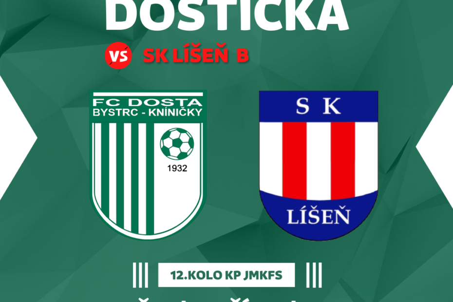 FC Dosta Bystrc - Kníničky Netradičně v NEDĚLI vyzveme doma béčko Líšně Oznámení