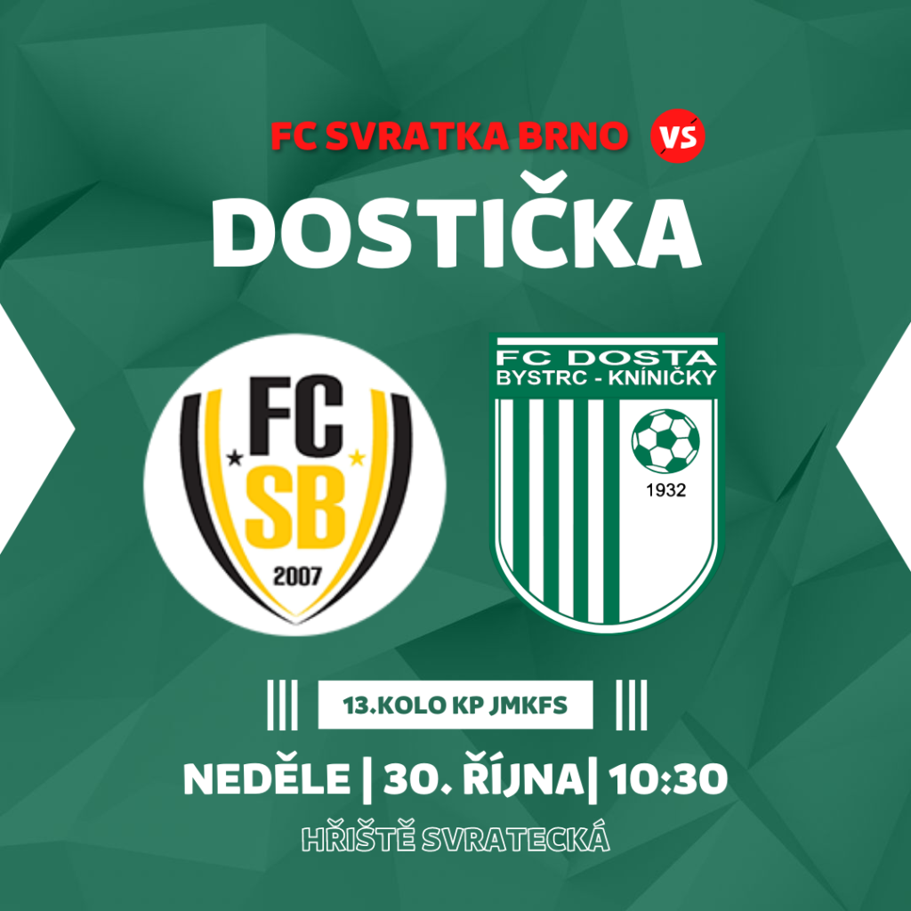 FC Dosta Bystrc - Kníničky Svratecké derby je tady Muži "A", Novinky