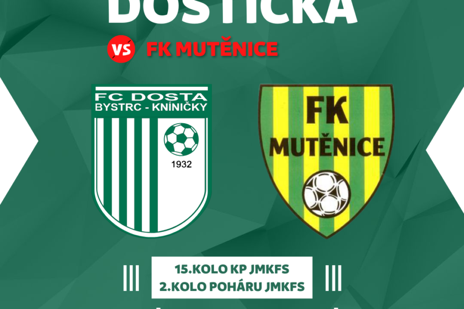 FC Dosta Bystrc - Kníničky Poslední podzimní zápas nás čeká v sobotu Muži "A"